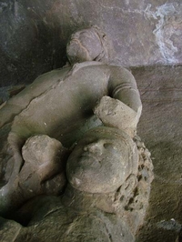 Reclining Idols Of Elephanta Caves Reclining Idols Of Elephanta Caves