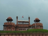 Platform In Front Of Red Fort Platform In Front Of Red Fort