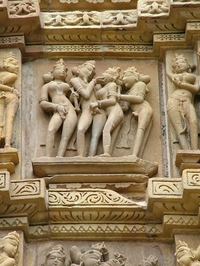 Kandariya Mahadeva Temple Wall Sculptures