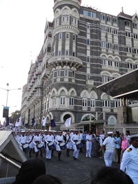 Naval Parade Outside Taj Mahal Palace