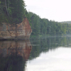 Sandstone Cliffs On The Gauja