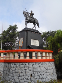 Shivaji Bhosle Statue At Pratapgadh - Mahabaleshwar - Maharashtra - India