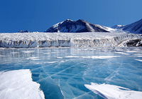 The Blue Ice Covering Lake Fryxell
