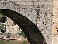 Viejo Bridge in Besalu Viejo Bridge in Besalu